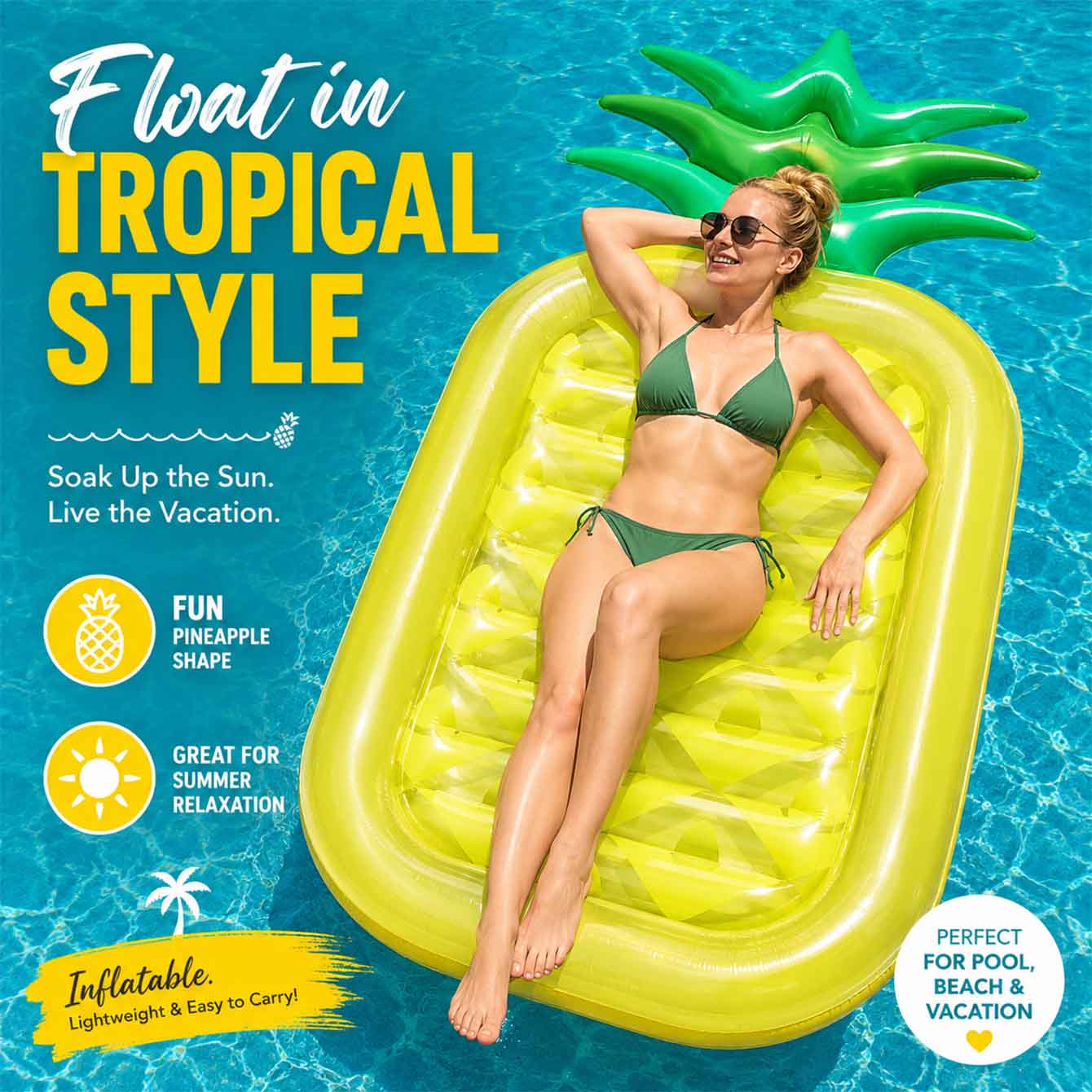 Pool Lounger Inflatable - Inflatable Pool Float, Inflatable Pool Floats,