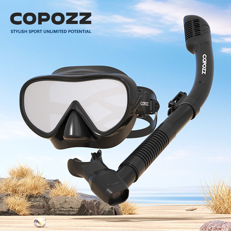 Snorkel Mask Full Face - COPOZZ New Diving Mask Full Vision