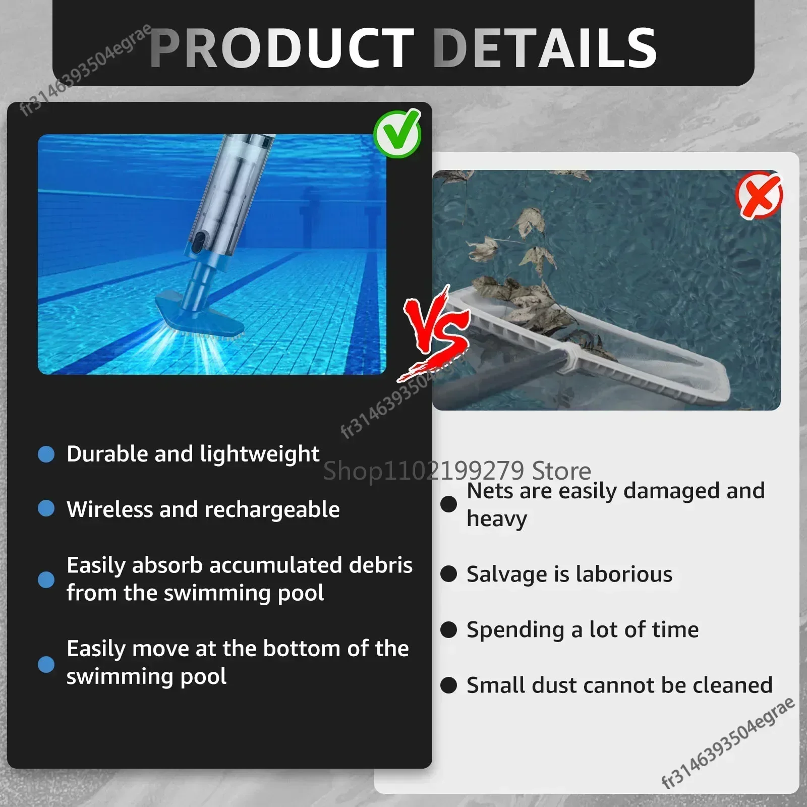Rechargeable Portable Handheld - đánh giá và giá Pool Vacuum Manual