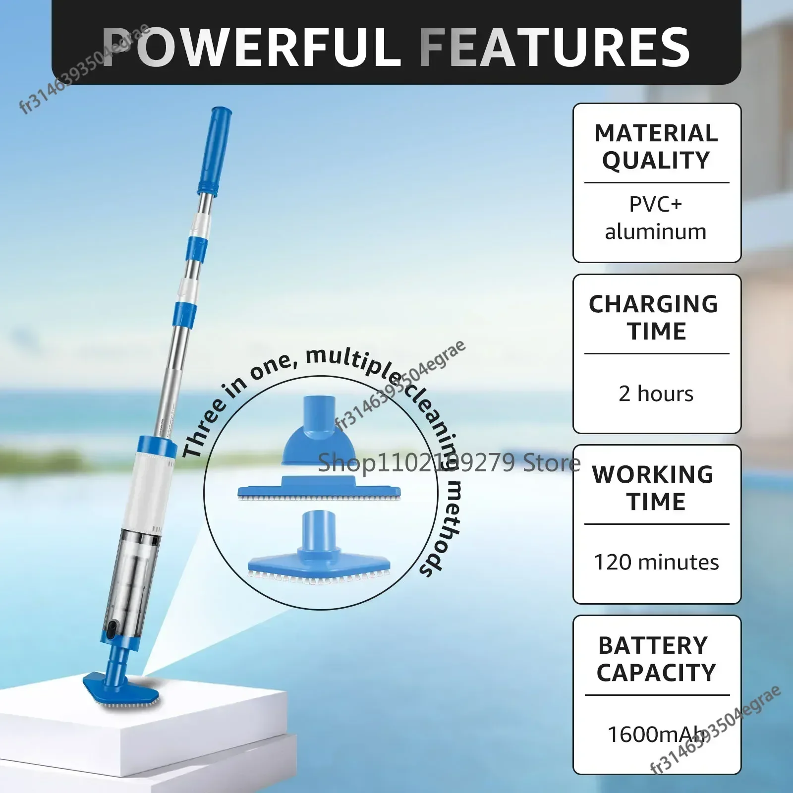 Rechargeable Portable Handheld - đánh giá và giá Pool Vacuum Manual