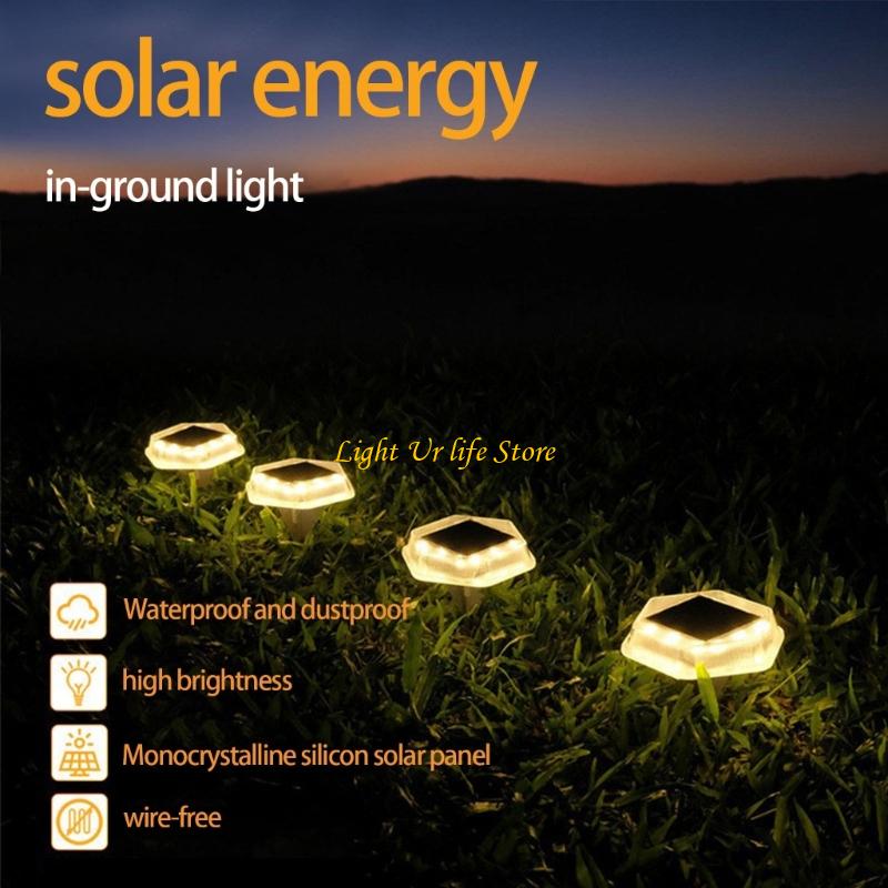 63HA Ánh sáng mặt đất được đẩy - đánh giá và giá Pool Light Solar Rechargeable