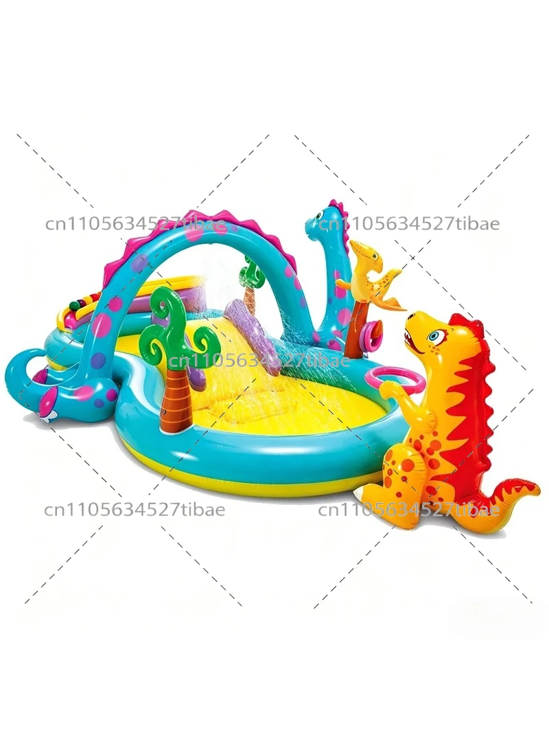 Inflatable Rainbow Kids Pool w - đánh giá và giá Water Slide Inflatable
