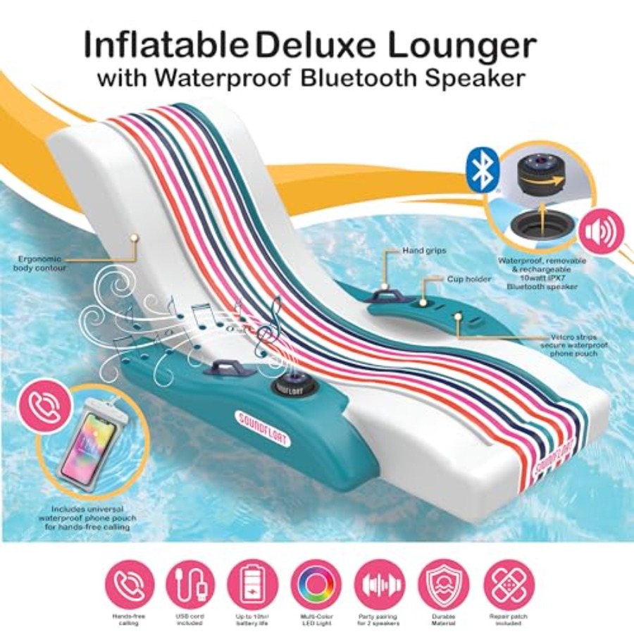 Inflatable Pool Lounger with B - đánh giá và giá Pool Lounger Inflatable