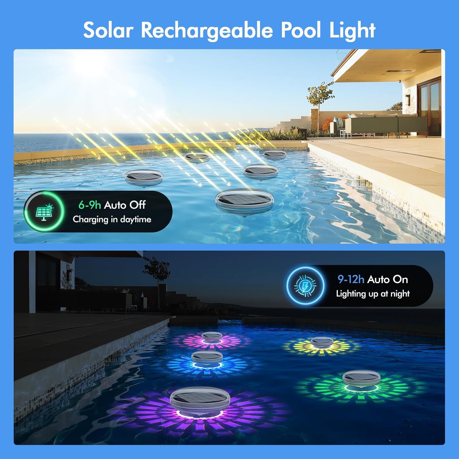 Solar Floating Pool Light Rech - đánh giá và giá Pool Light Solar Rechargeable