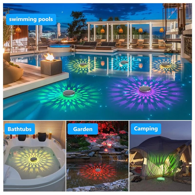 ABJI-Solar Rechargeable Floati - đánh giá và giá Pool Light Solar Rechargeable
