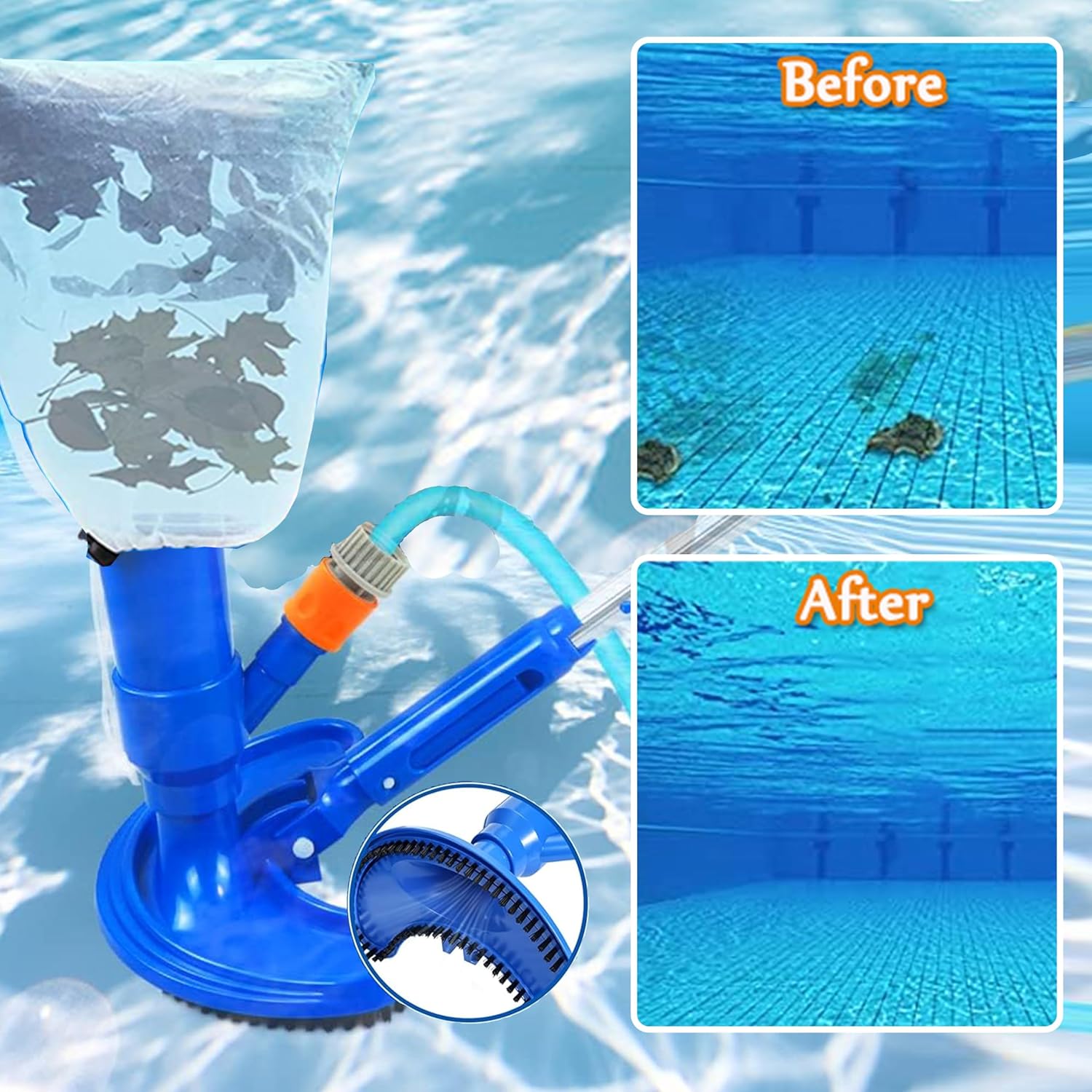 60 inch Pool Vacuum Cleaner Ha - đánh giá và giá Pool Vacuum Manual